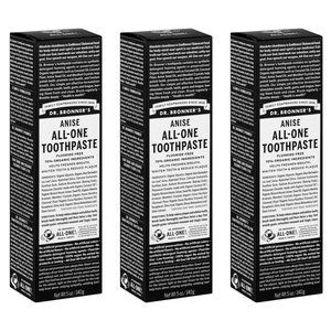 Qty (3) Dr. Bronner's Anise All-One Fluoride-Free Toothpaste